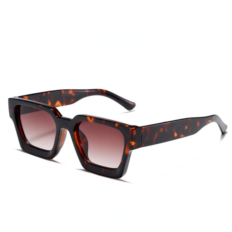 1 pezzo semplice serie casual leopardo stampa plastica occhiali da sole unisex Immagine9