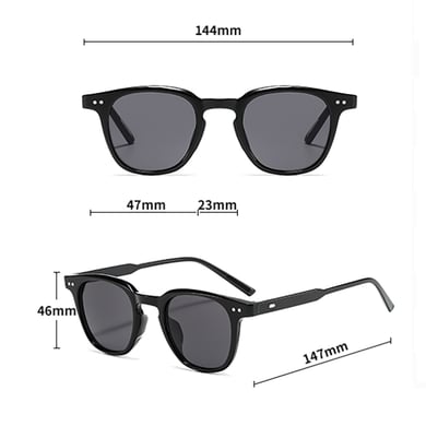 1 Piece Simple Series Casual Patchwork Plastic Unisex Sunglasses h5 Picture12