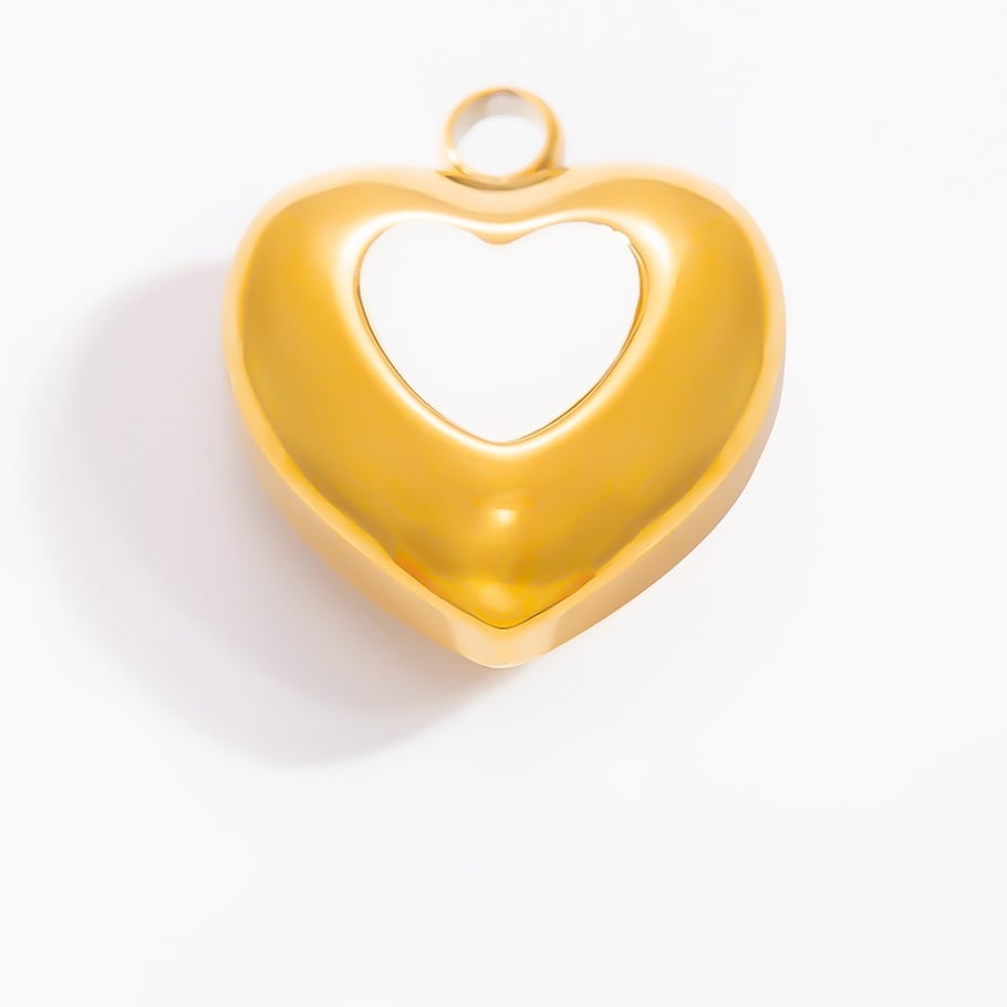 1 pieza de colgantes de acero inoxidable dorados con diseño de flores románticas para mujer Imagen7