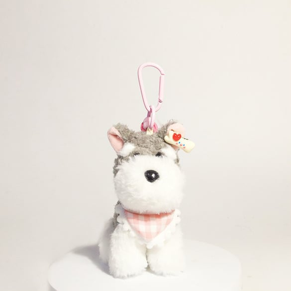 1 pezzo di serie romantica con simpatici animali in rayon, ciondoli per borse da donna 2