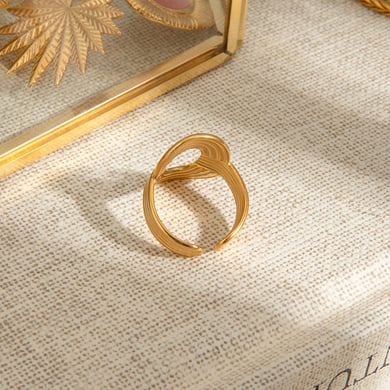 anillos ajustables para mujer de acero inoxidable ovalado clásico de la serie clásica de 1 pieza en  h5 Imagen5