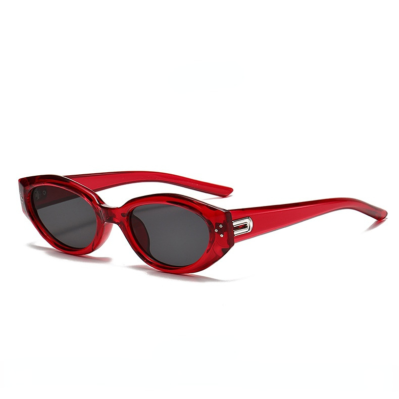 1 Stück Simple Series Retro Volltonfarbe Kunststoff Damen Sonnenbrille Bild7