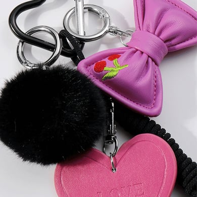 1 Piece Romantic Series Sweet Bow Knot Resin Women's Bag Charms h5 Picture5