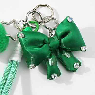 1 Piece Simple Series Cute Bow Knot Alloy Rhinestone Women's Bag Charms h5 Picture5