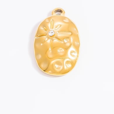 1 pieza de colgante de tortuga de vacaciones de acero inoxidable color dorado para mujer de la serie romántica h5 Imagen10