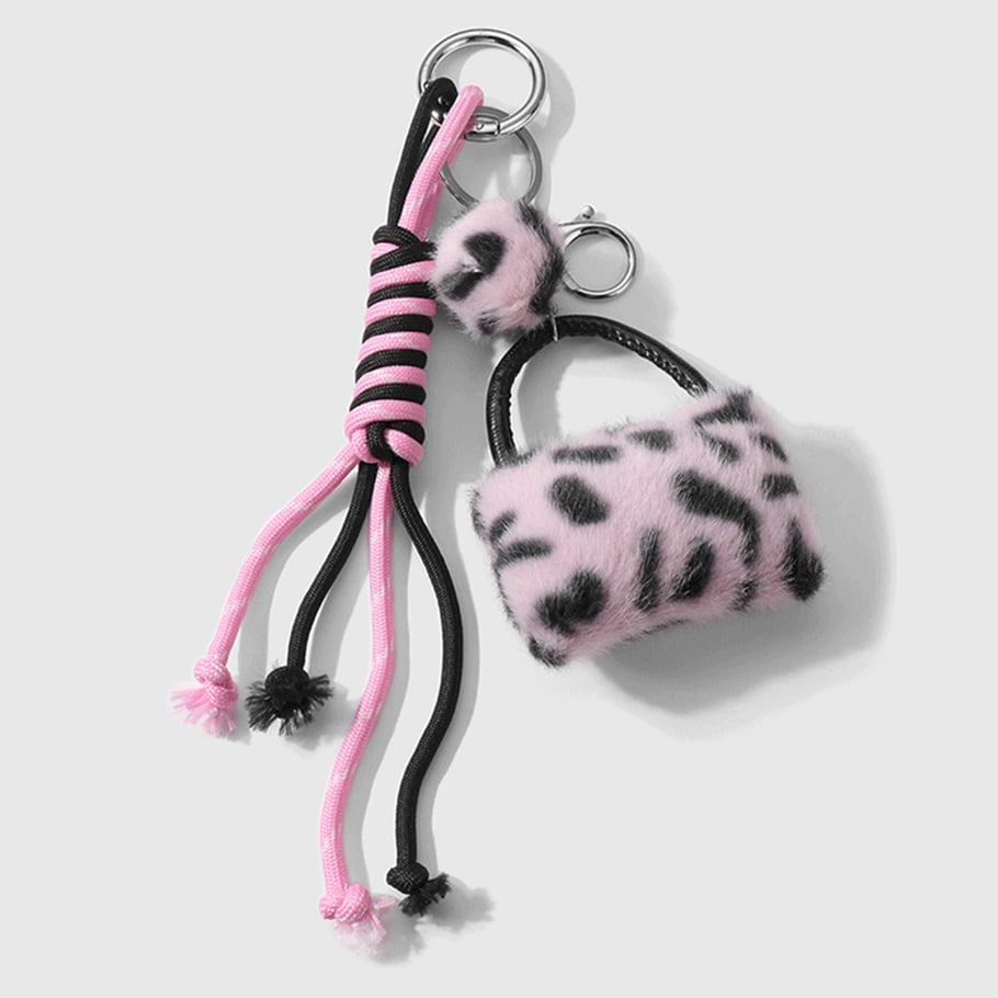 1 Stück Romantische Serie Retro Leopardenmuster Legierung Damen Taschenanhänger Bild5
