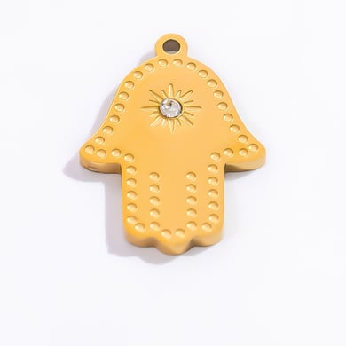 1 Stück Luxuriöse Serie Classic Eye Edelstahl Goldfarben Damenanhänger h5 Bild8