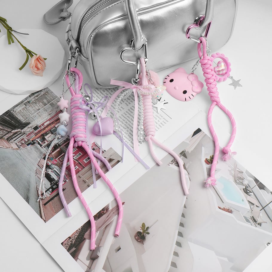 1 Stück Romantische Serie Sweet Heart Alloy Damen Taschenanhänger h5Bild4
