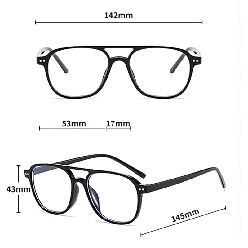 1 Pair Simple  casual daily blue-light-blocking  Unisex glasses Picture11