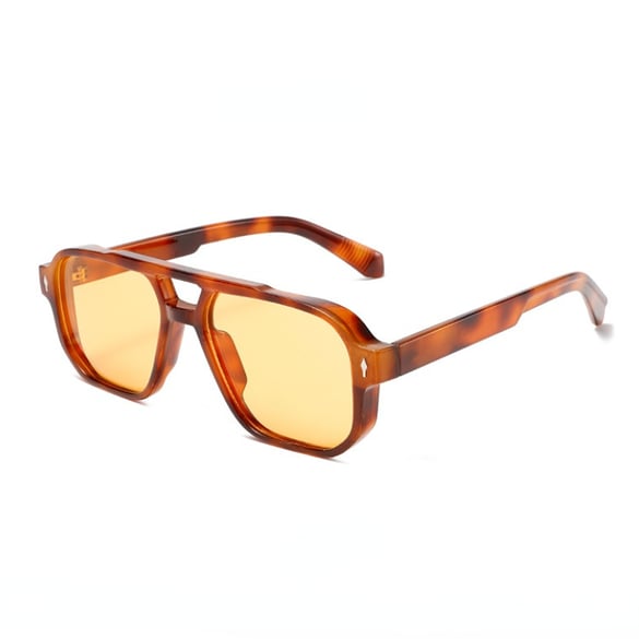 1 pezzo semplice serie casual tinta unita occhiali da sole unisex in plastica