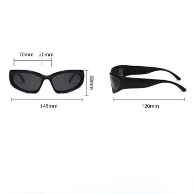 1 Stück Simple Series Tägliche einfarbige Damen-Sonnenbrille aus Kunststoff h5 Bild8