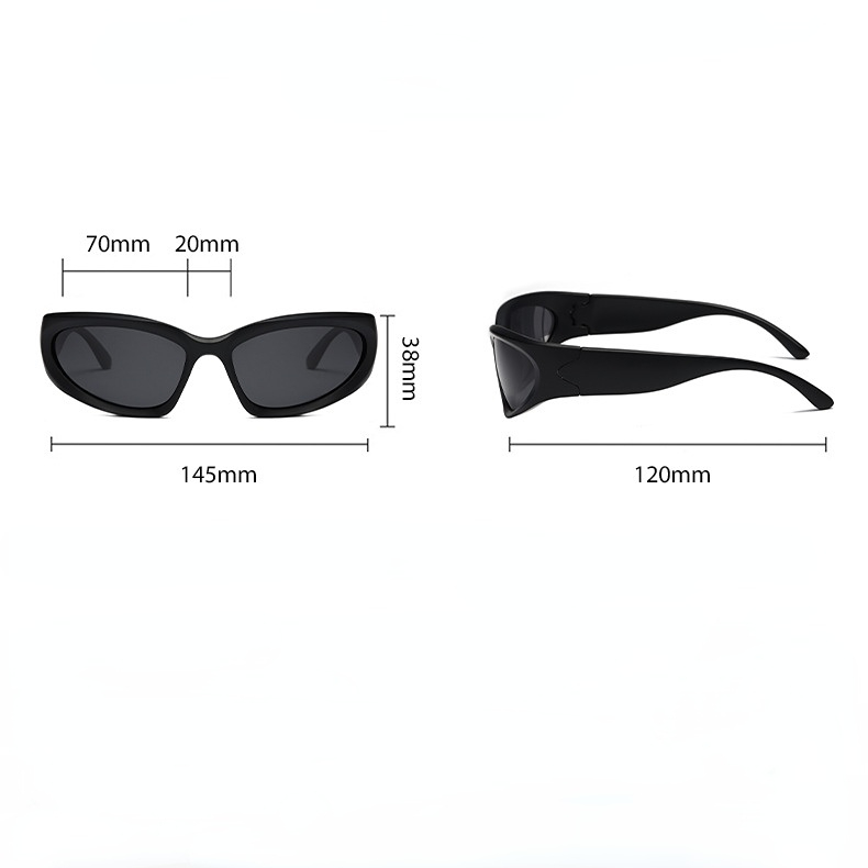 1 Stück Simple Series Tägliche einfarbige Damen-Sonnenbrille aus Kunststoff Bild8