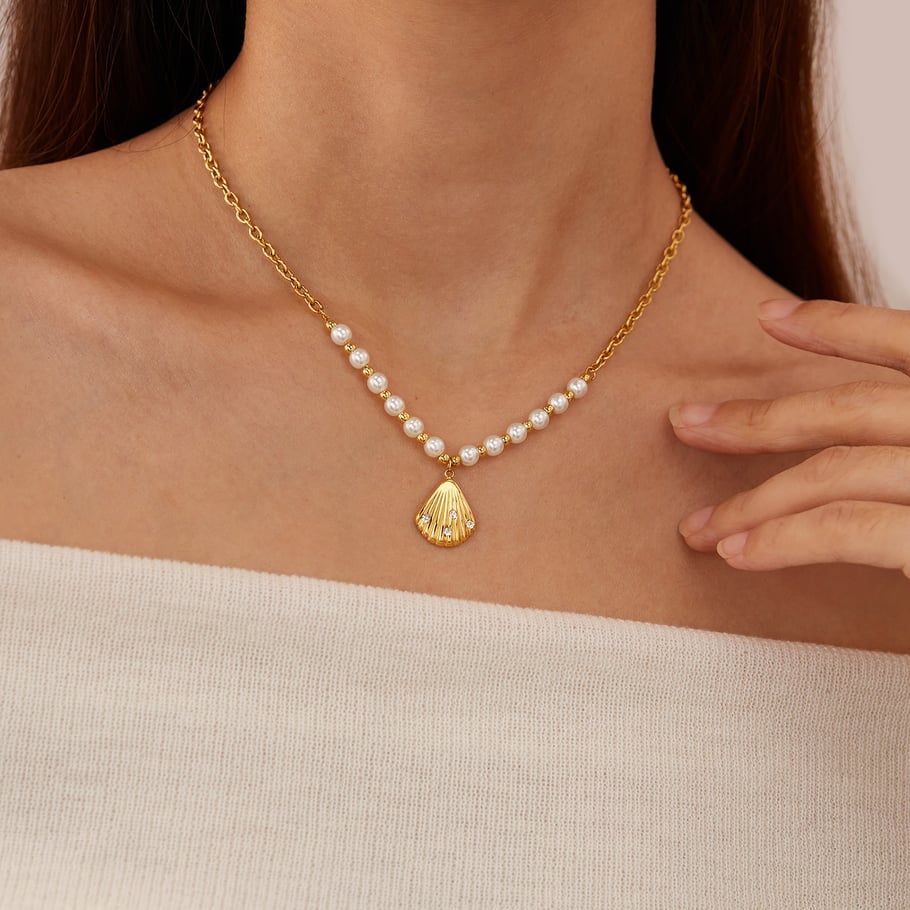 Collar con colgante de tortuga retro de acero inoxidable en color dorado para mujer, serie simple, 1 pieza Imagen6