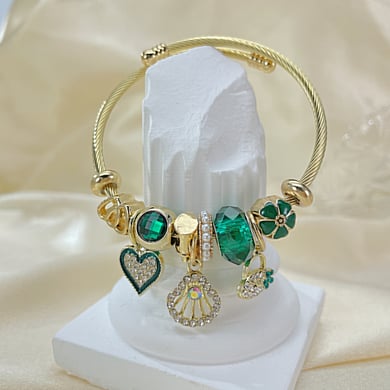 1 Stück Simple Series Niedliche Herz Edelstahl Damen Armreifen h5 Bild3