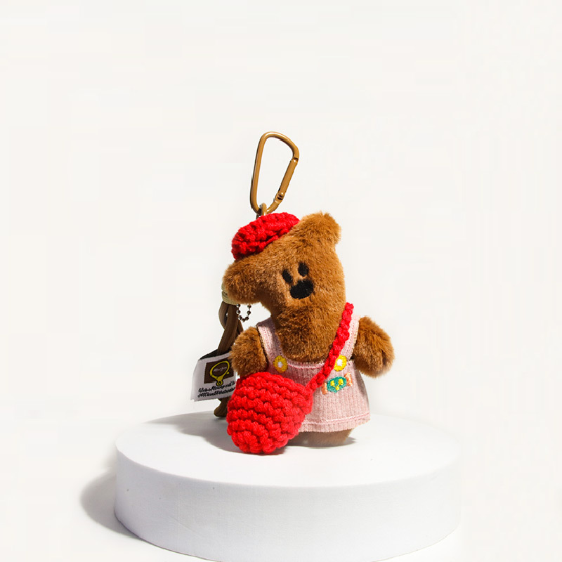 1 pieza de dijes para bolso de mujer de rayón con diseño de animales lindos de serie simple Imagen3