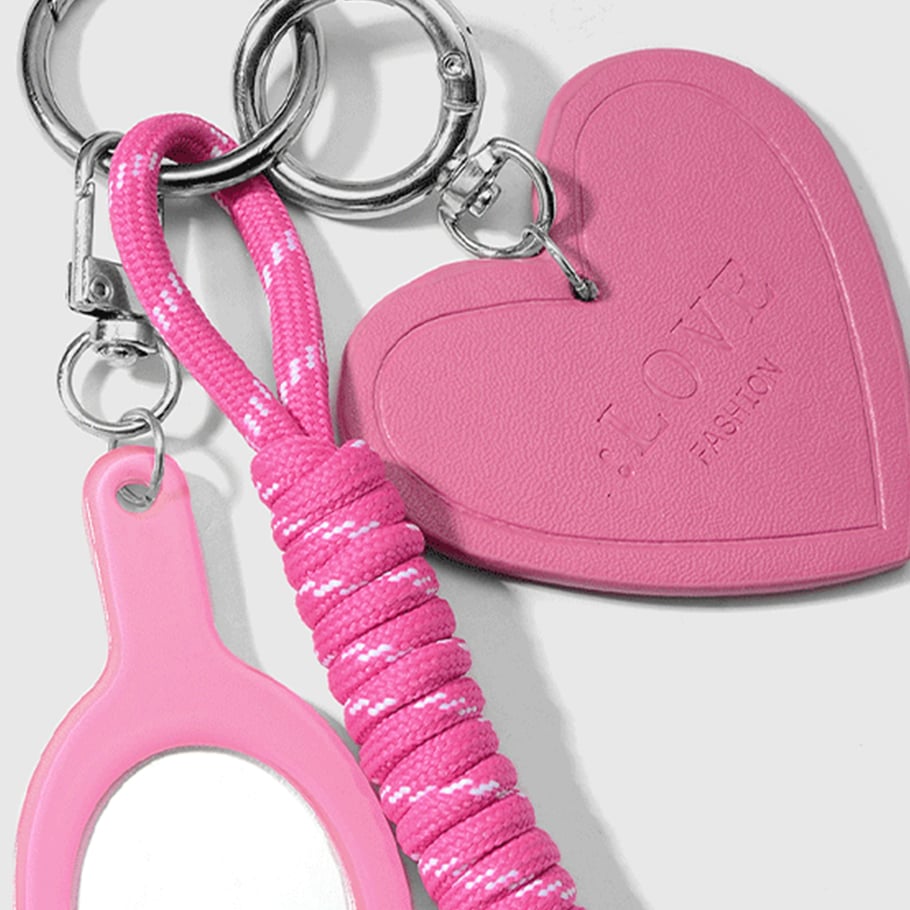 1 pieza de dijes de aleación con forma de corazón para bolso de mujer, serie romántica Imagen10