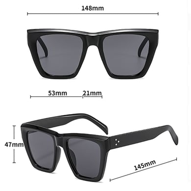 1 Piece Romantic Series Casual Patchwork Plastic Unisex Sunglasses h5 Picture12