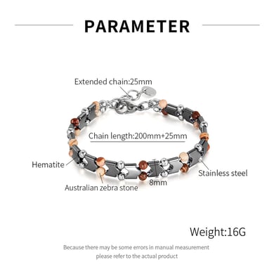 Utilitarian Series Retro Beads Stainless Steel Men's Beaded Bracelets h5 Picture8