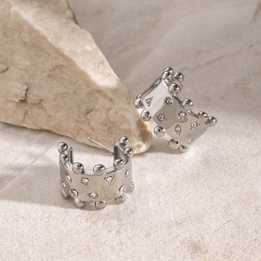 1 brazalete de acero inoxidable dorado con pentagrama retro de lujo para mujer. Imagen9