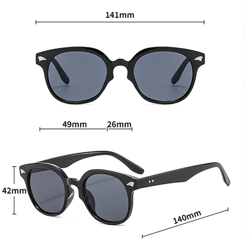 1 Piece Simple Series Natural Patchwork Plastic Unisex Sunglasses Picture11