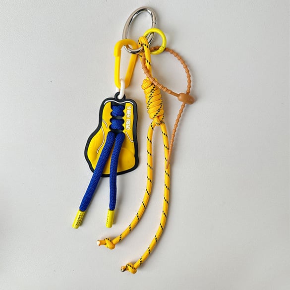 1 Piece Sport Series Yellow Color Women's Bag Charms