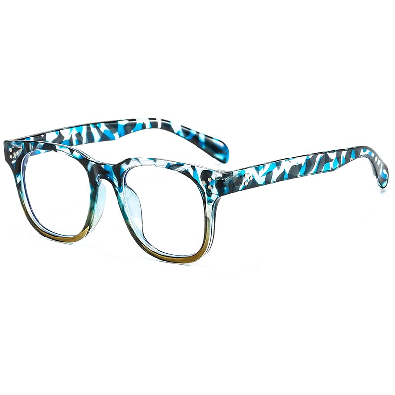 1 Pair of wide Brim Leopard-print Blue Light Blocking Glasses Picture5