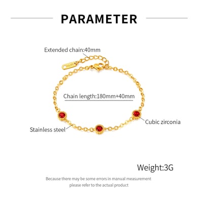 1 Stück Simple Series Tägliche geometrische Edelstahl Goldfarbene Damen-Kettenarmbänder h5 Bild7