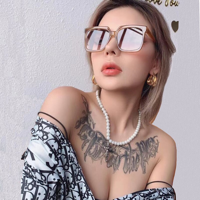 1 Piece Romantic Series Elegant Patchwork Plastic Unisex Sunglasses Picture10
