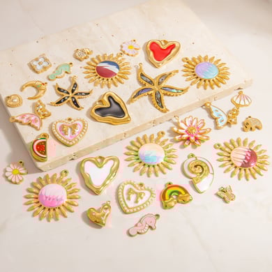 1 pieza de colgante de tortuga de vacaciones de acero inoxidable color dorado para mujer de la serie romántica h5 Imagen5