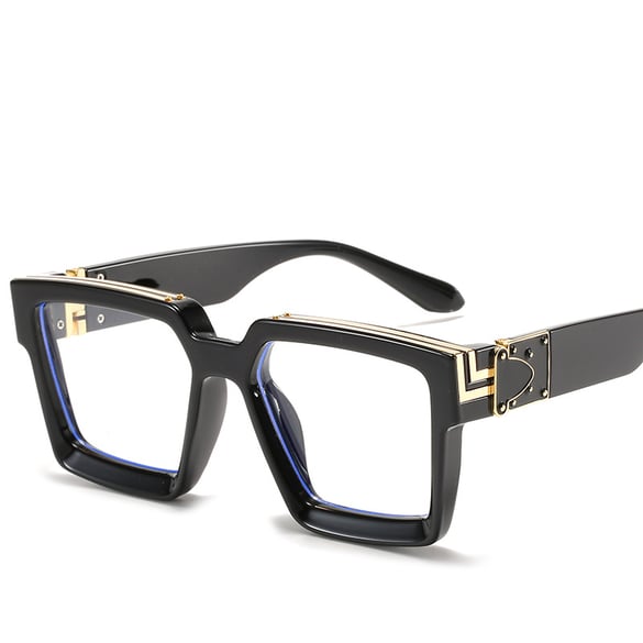 1 Pair of Wide  Brimmed Large  Frame Stylish and Retro Unisex Sunglasse 2