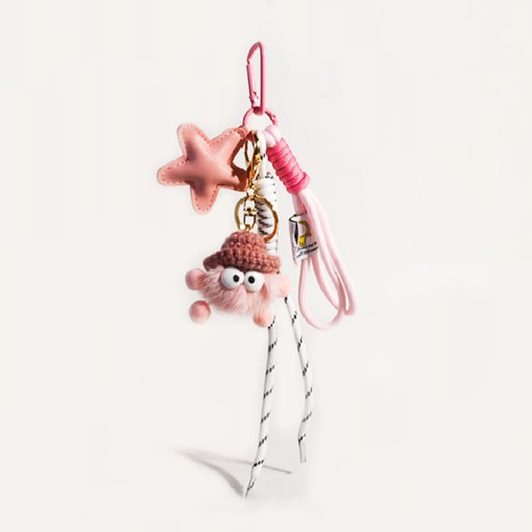 1 Piece Cute Leather Five-pointed Star Women's Bag Charms 2