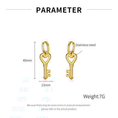1 par de pendientes de botón de acero inoxidable con forma de corazón para mujer h5 Imagen6