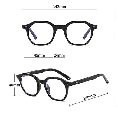 1 Pair Of Simple Daily-style Solid Color Blue-light-blocking Glasses Unisex Sunglasses h5 Picture12