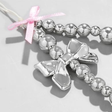 1 Piece Romantic Series Sweet Bow Knot CCB Women's Bag Charms h5 Picture5