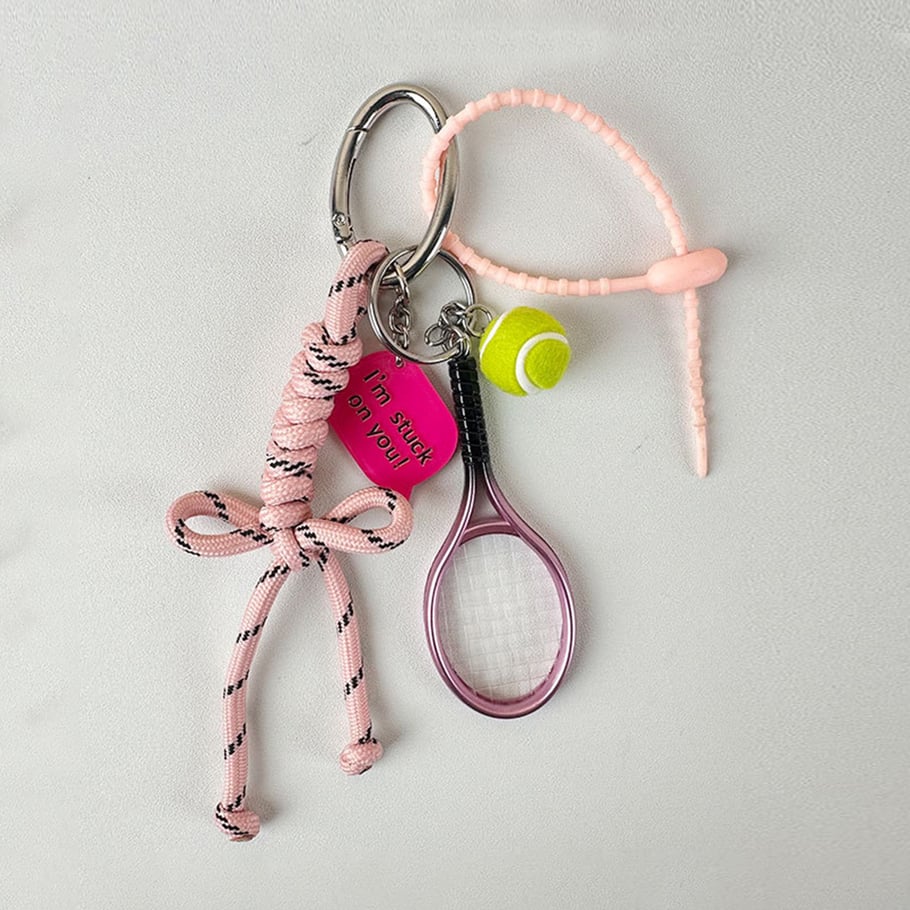 1 Piece Sport Series Pink Color Women's Bag Charms Picture5