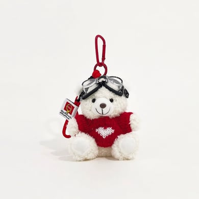 1 Piece Cute Bear Wearring Sweater Women's Bag Charms h5 Picture4
