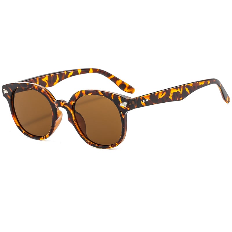 1 Piece Simple Series Natural Patchwork Plastic Unisex Sunglasses Picture3