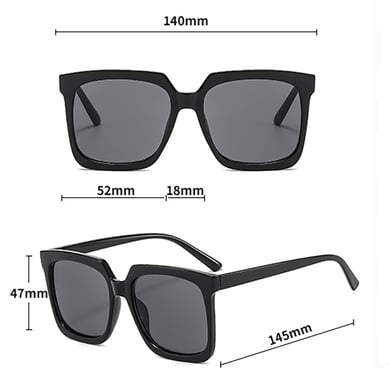 1 Piece Romantic Series Elegant Patchwork Plastic Unisex Sunglasses h5 Picture11