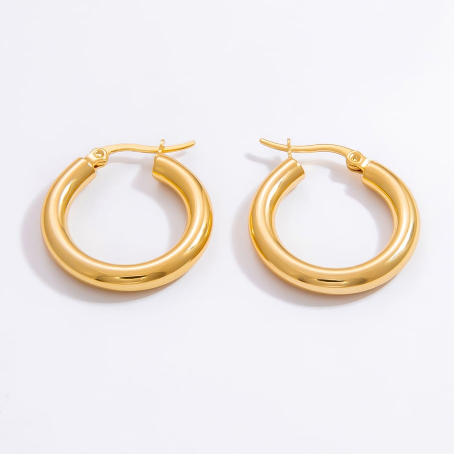 1 Pair Luxurious Series Charming Sea Horse Shape Stainless Steel Gold Color Women's Drop Earrings Picture12