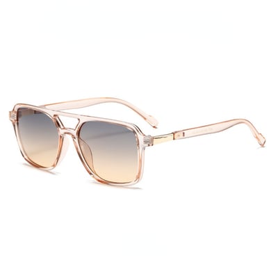1 Pair Stylish Double  Bridge Leopard Print Metal  Patchwork UV  Protective Women's Sunglasses h5 Picture7