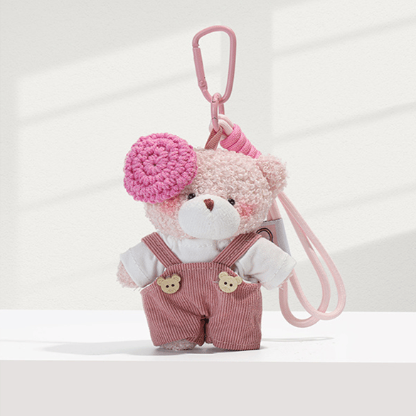 1 pezzo di ciondoli per borse da donna in rayon con animali dolci, serie semplice 2