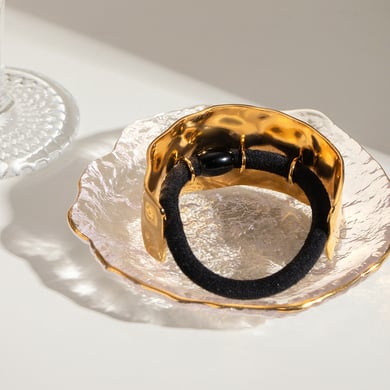 1 Paar Simple Series Einfache geometrische Haarspangen aus Edelstahl mit 18 Karat Vergoldung für Damen h5 Bild3