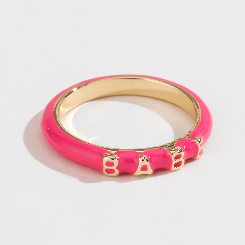 1 pezzo serie romantica carino cuore lega anello da donna set Immagine4