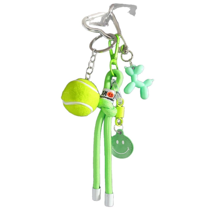 1 Piece Sport Series Vivid Tennis Garniture Smiling Face Alloy Women's Bag Charms Picture6