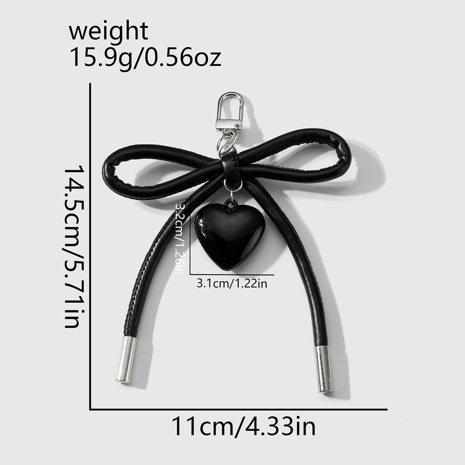 1 Piece Simple Leather Bow Knot Women's Bag Charms Picture7