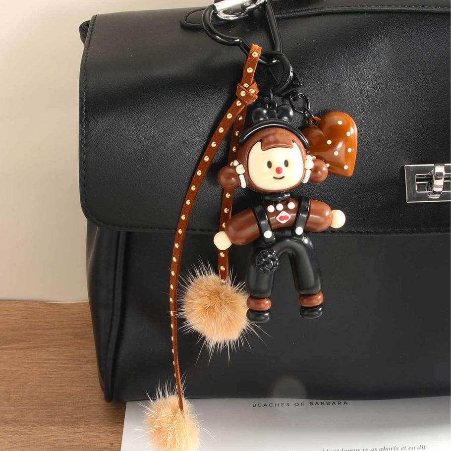 1 Stück Simple Series Süße Figur Polymer Clay Damen Taschenanhänger Bild6
