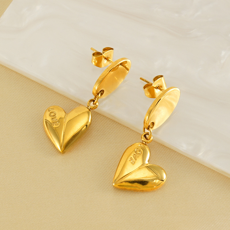 1 Pair Letter Love Women's Pendant Earrings Picture4