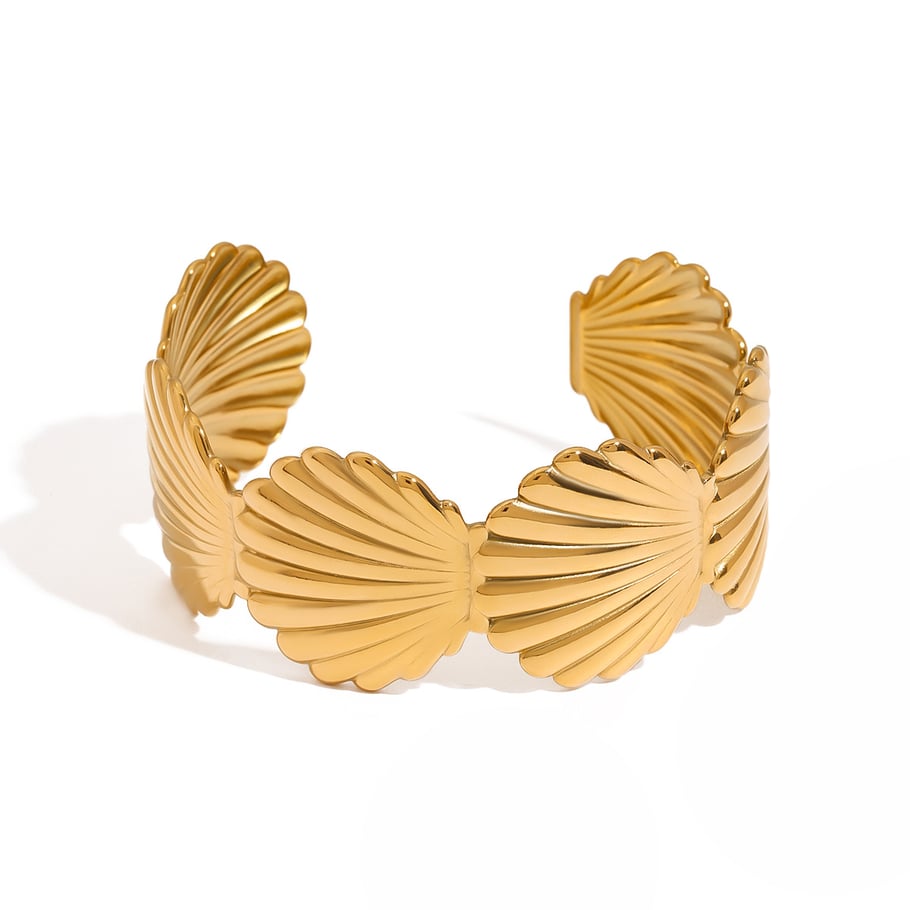Pulseras de acero inoxidable color dorado con diseño de tortuga, estilo romántico, serie Ins, para mujer, 1 unidad Imagen6