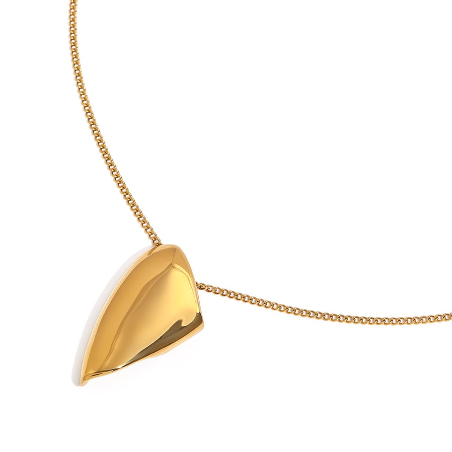 1 Piece Modern Series Classic Irregular Shape Stainless Steel Gold Color Women's Pendant Necklaces Picture8