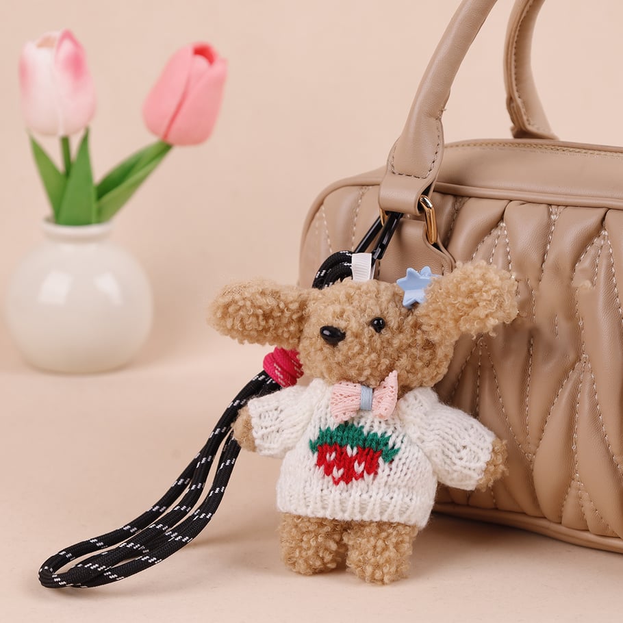 1 pieza de dijes para bolso de mujer de rayón con diseño de animales lindos de serie simple Imagen7